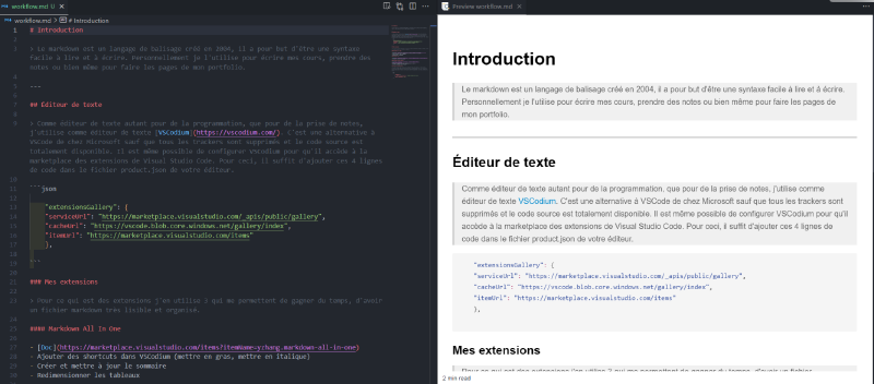 Featured image of post Mon Workflow en markdown